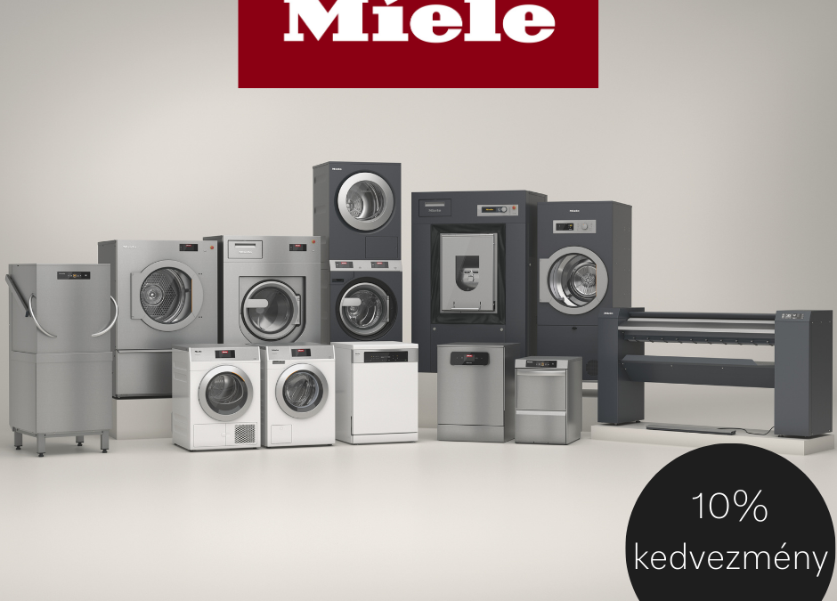 Frissítse gépparkját: 10% kedvezmény minden Miele Professional termékre